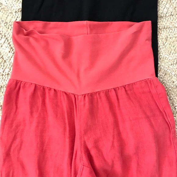 So comfy orange linen pants! - Picture 2 of 3